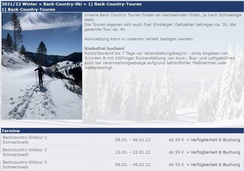 Schwarzwald Backcountry - Backcountry Skifahren im Schwarzwald