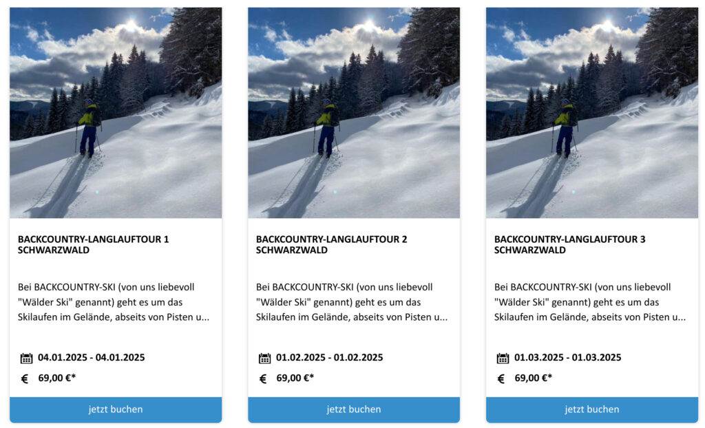 Tourenangebot 2025