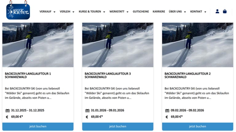 Tourenangebot 2026